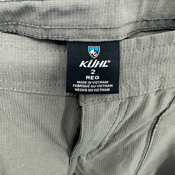 Kuhl Pants Women's Sz 2 Reg Gray Horizn Skinny Ripstop Drawstring Cargo Hiking - Picture 5 of 10